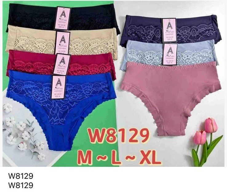 Pantaletas de encaje para mujer-W8129