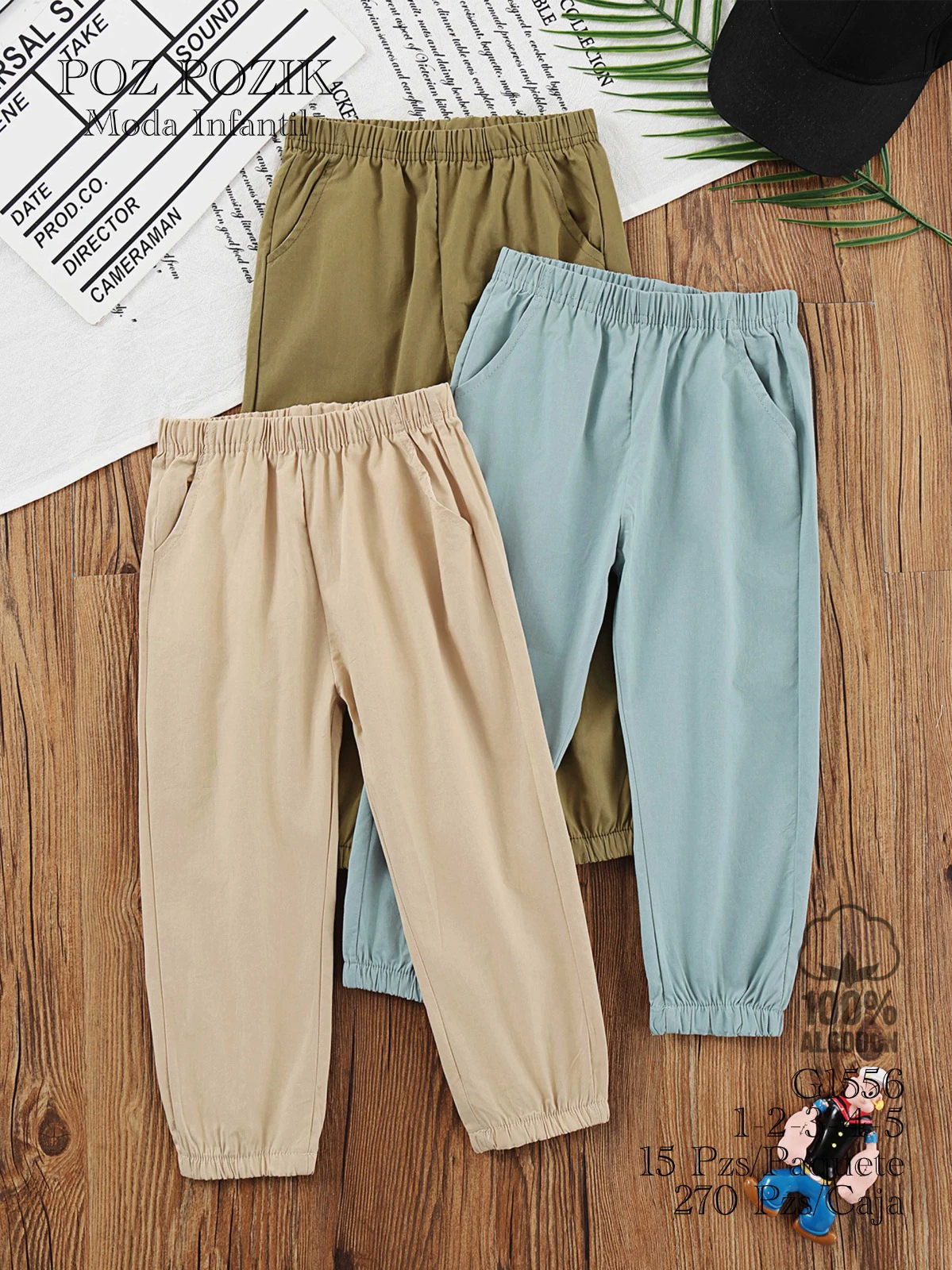 Pantalones jogger para niños-G1556
