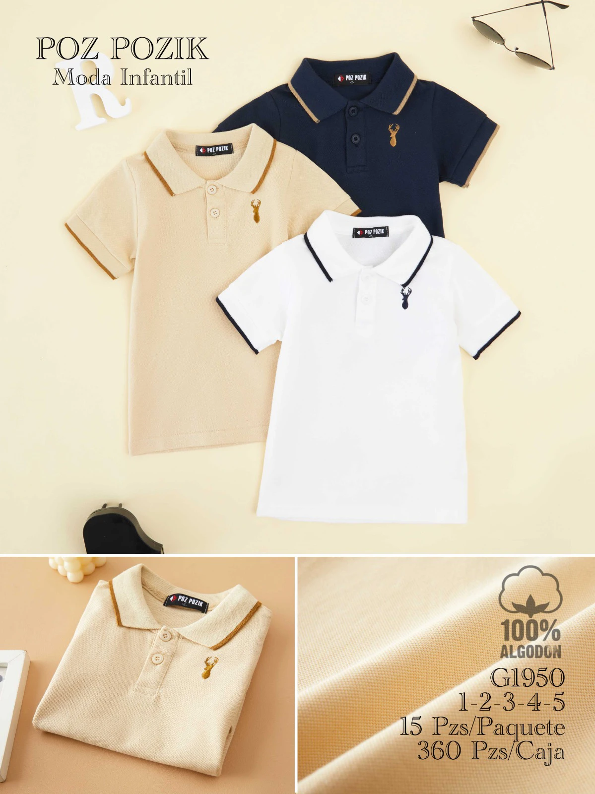 Playeras Polo para Niños-G1950