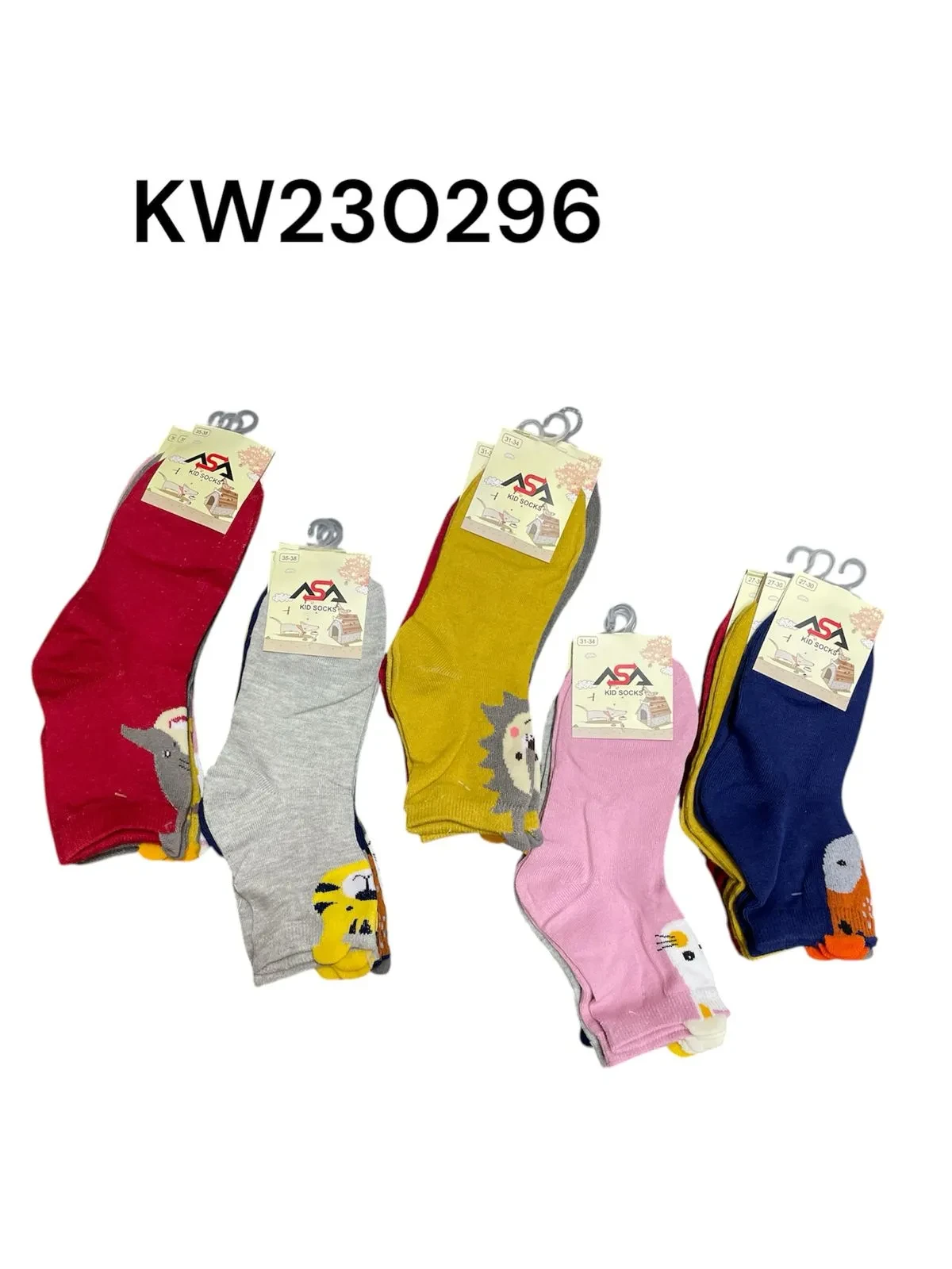 Calcetines altos para niños con diseños de animales-KW230296