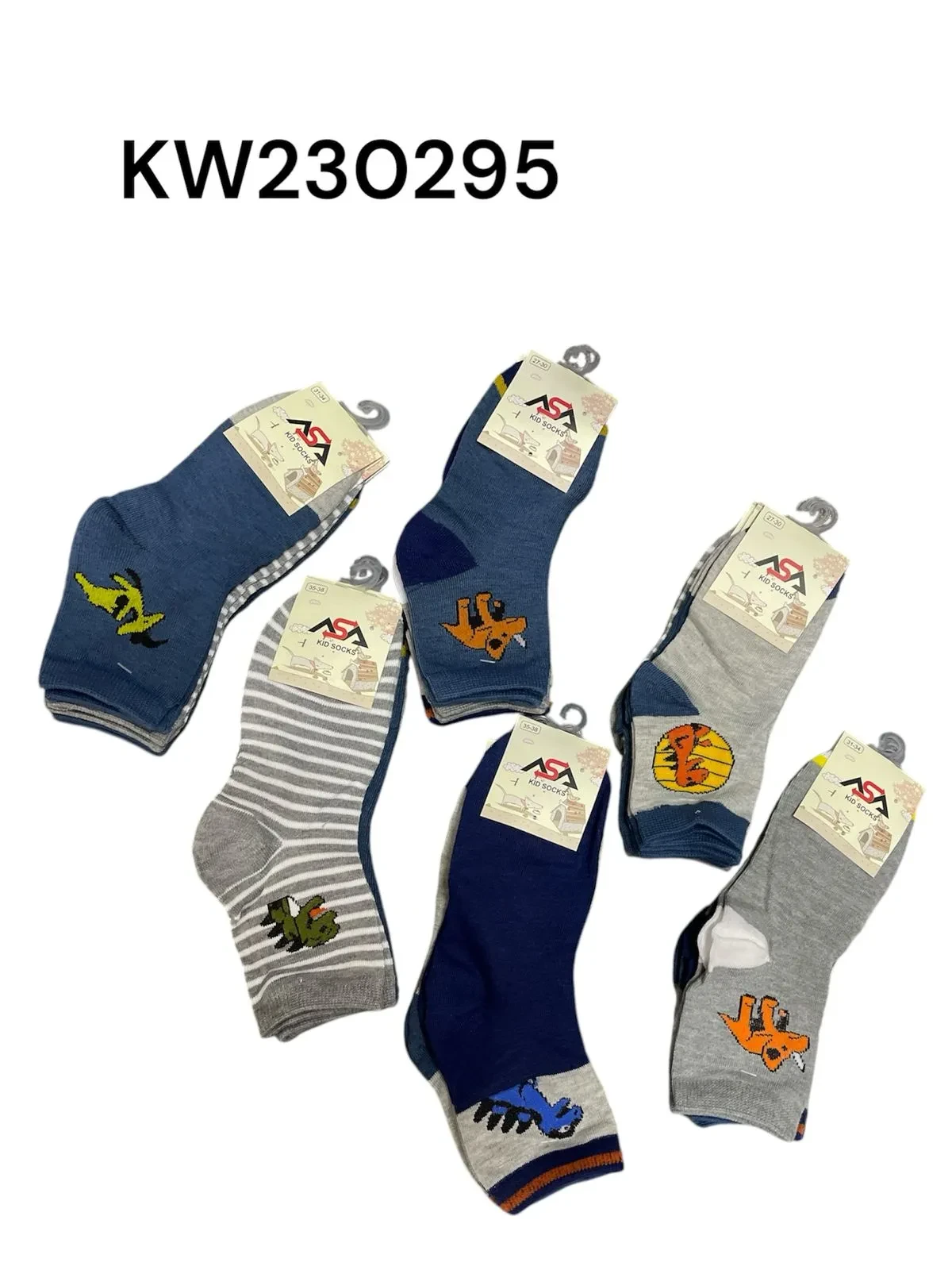 Calcetines para niños con diseños de animales-KW230295