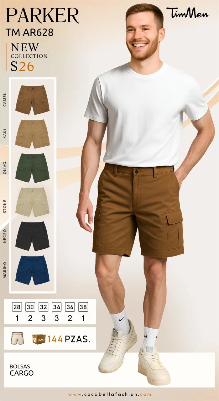 Shorts cargo de hombre PARKER-TM AR628