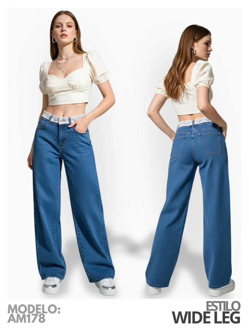 Jeans Wide Leg Mujer-AM178