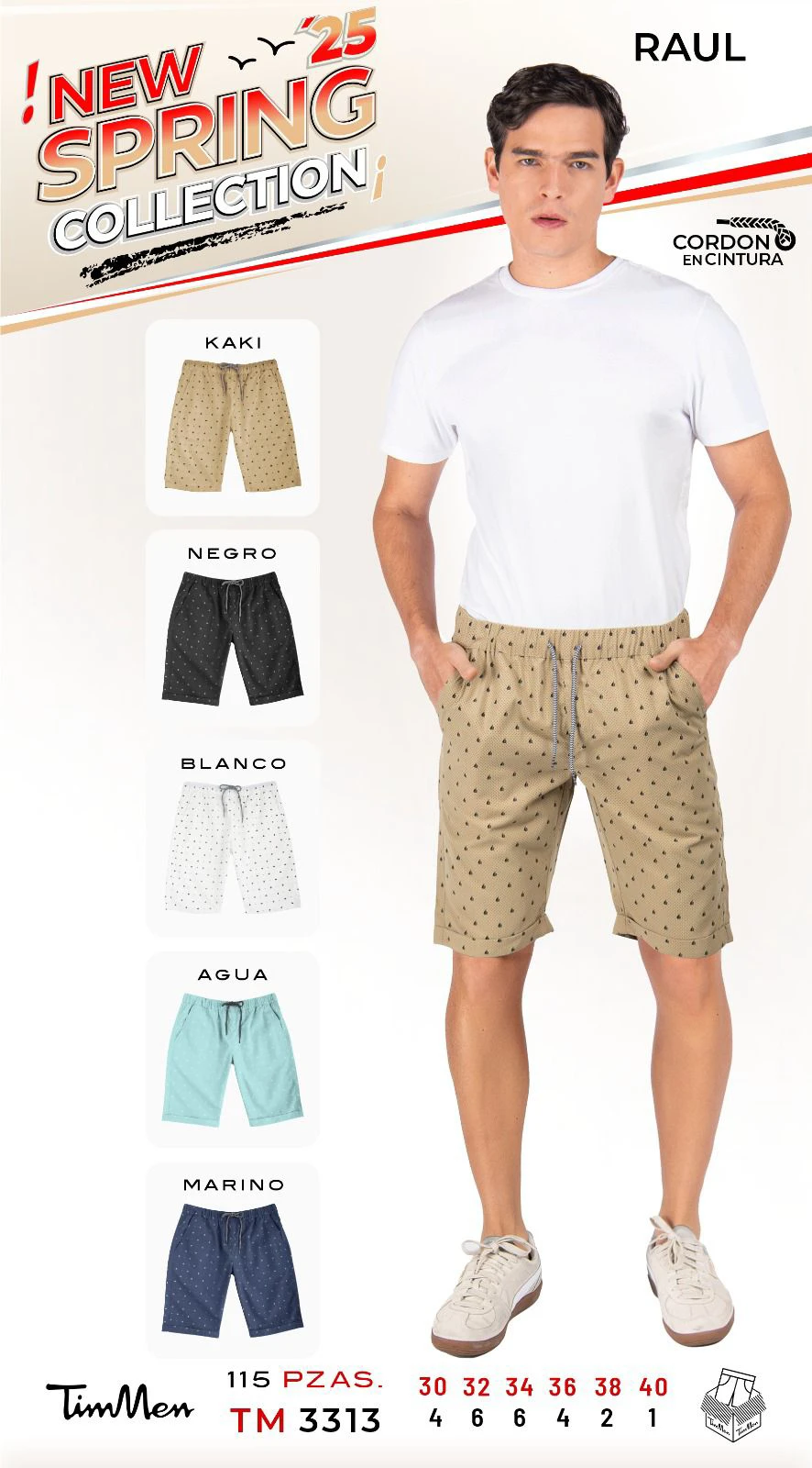 Shorts estampados RAUL-TM 3313