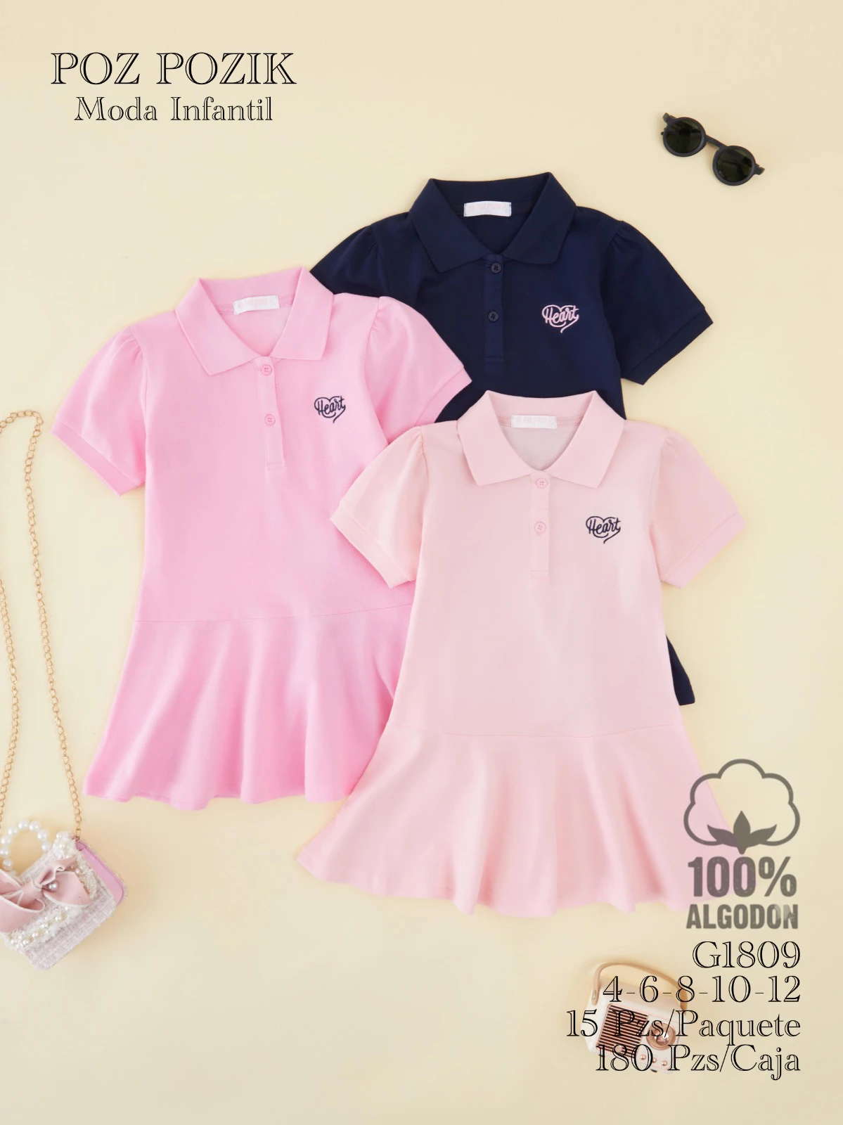 Vestido Polo con Volantes-G1809