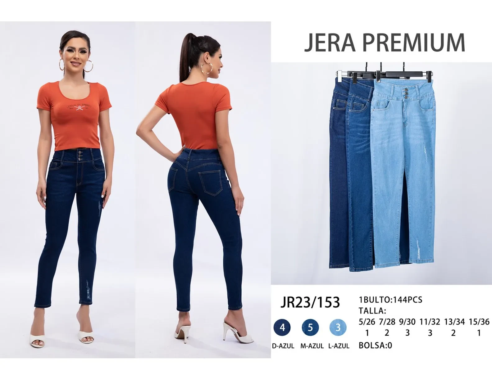 Jeans Skinny Jera Jeans-JR23-153-L-AZUL-3P