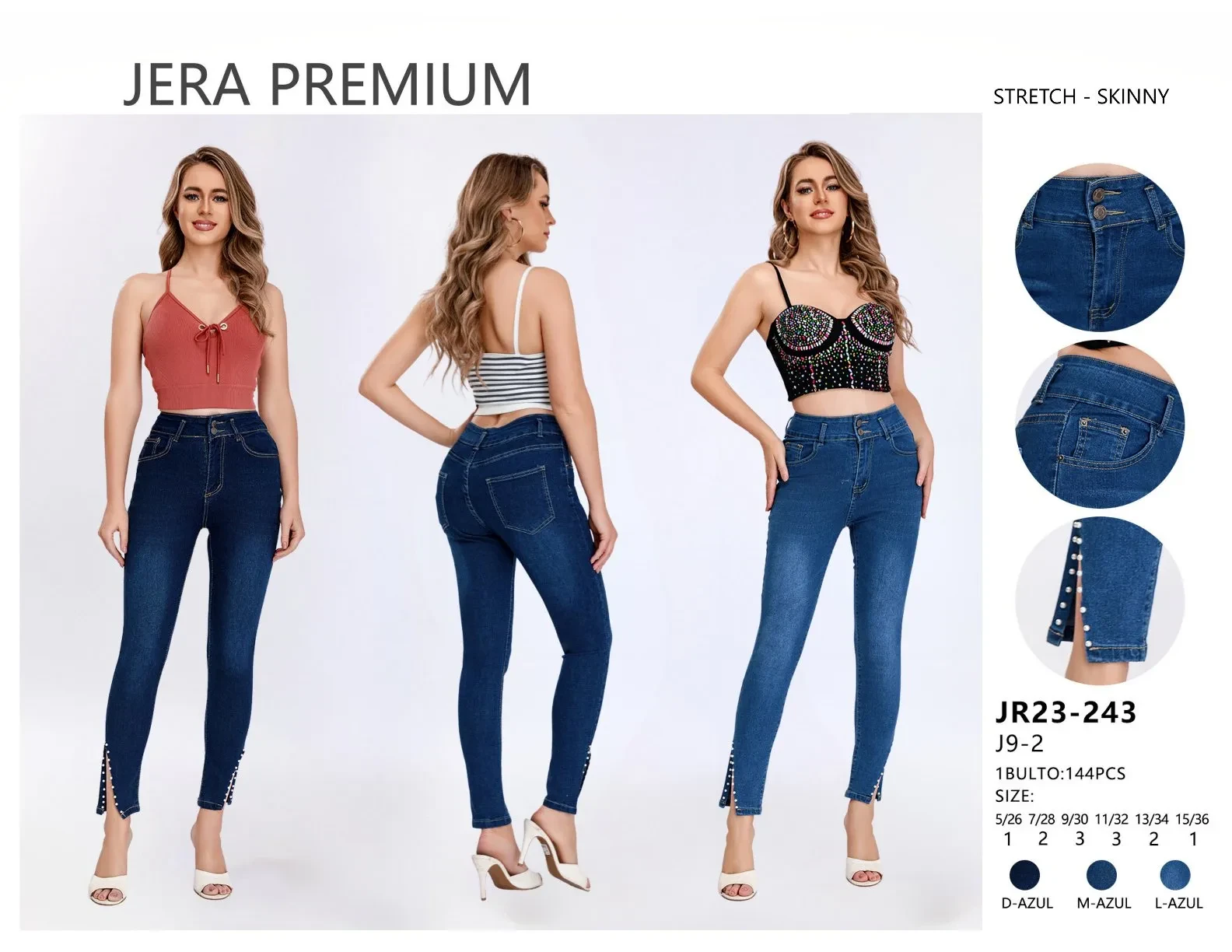 Jeans Skinny Jera Jeans-JR23-243-D-AZUL-3P