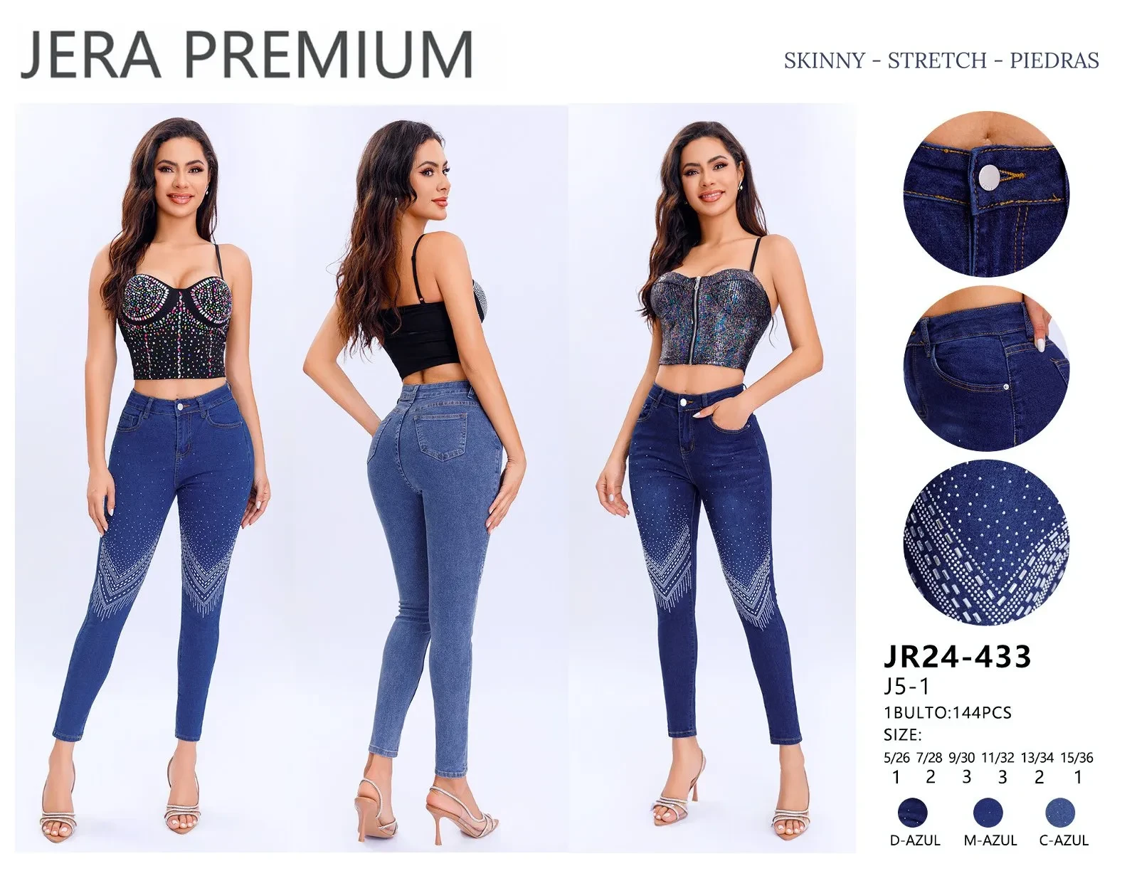 Jeans Skinny Jera Jeans-JR24-433-D-AZUL-3P