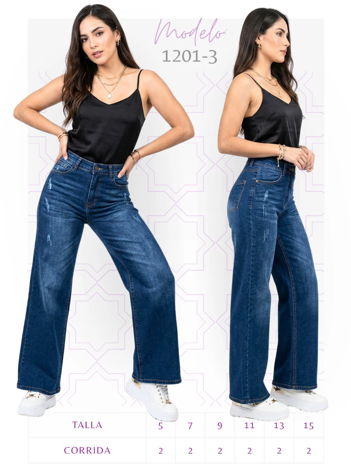 Jeans Mom de Mezclilla para Mujer-1201-3
