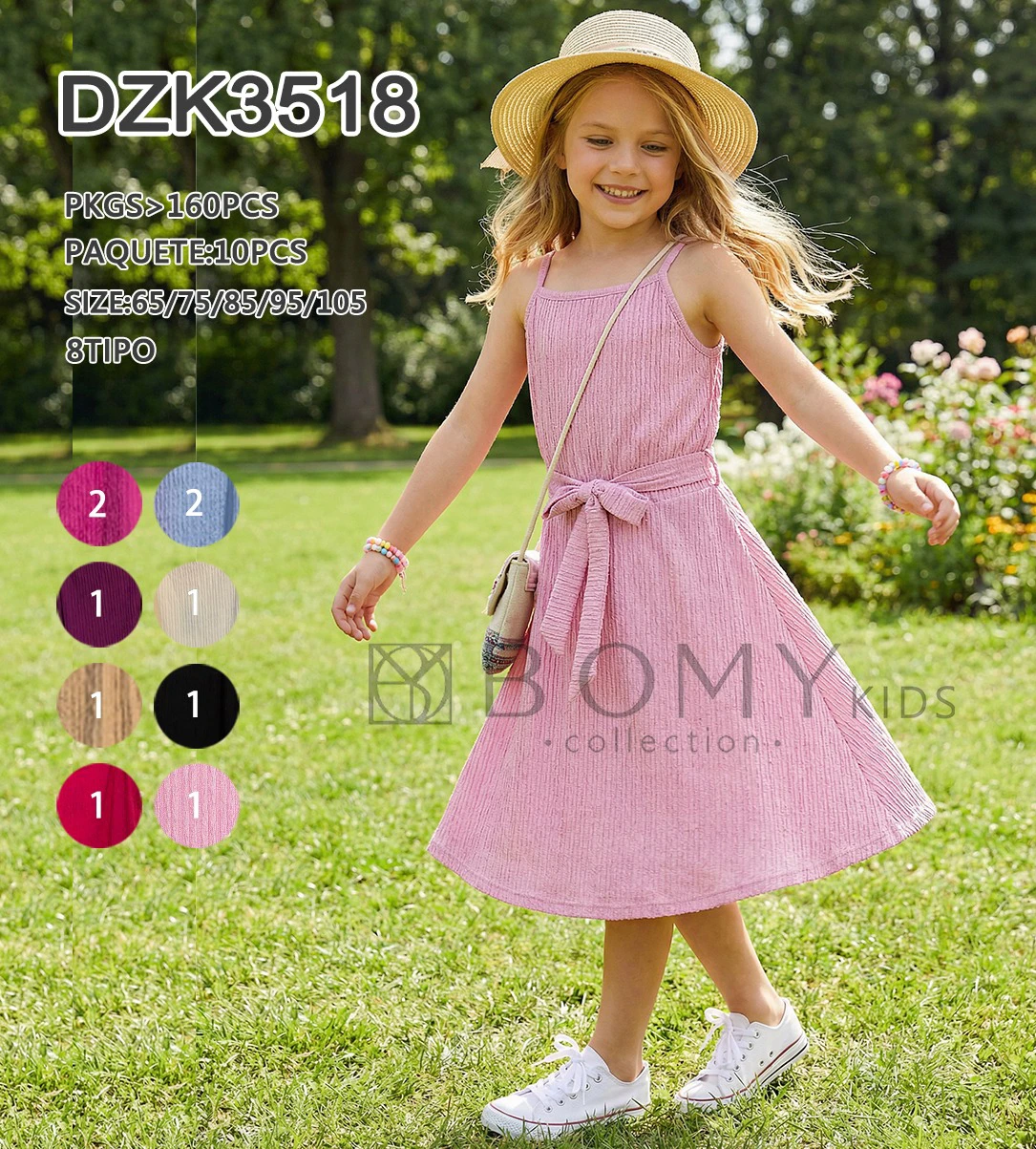 Vestido casual de tirantes-DZK3518
