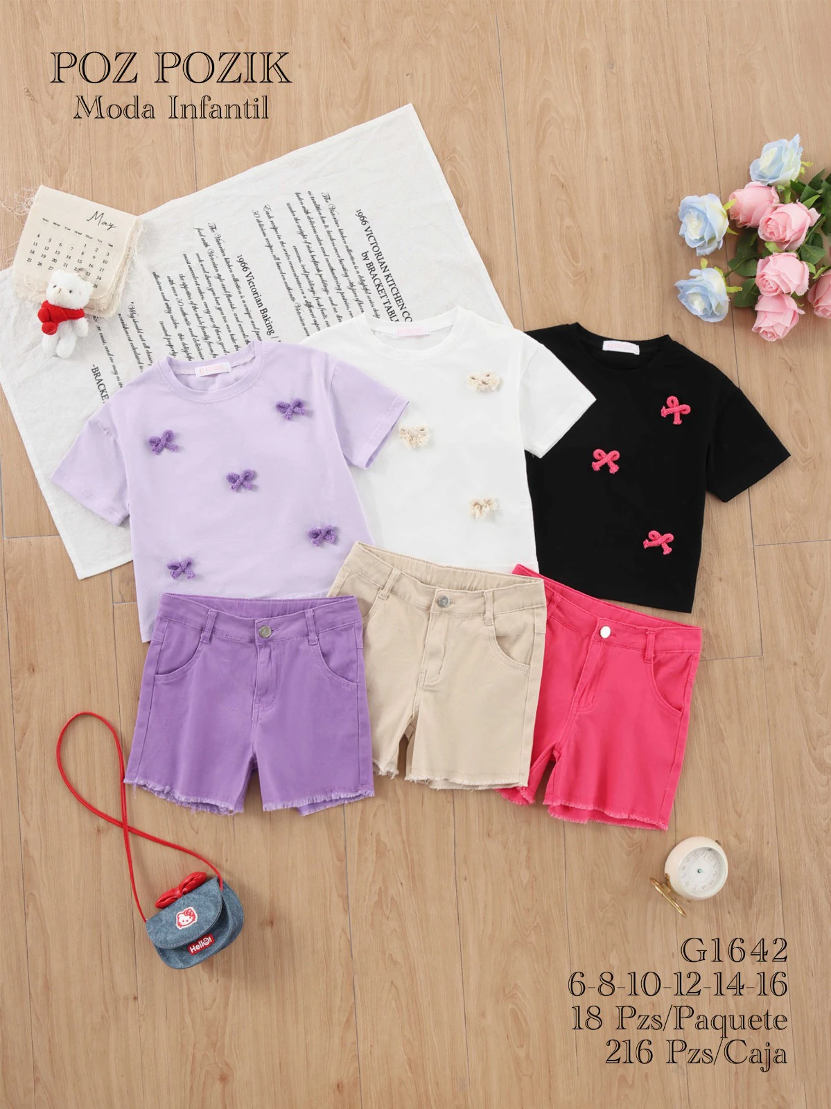 Conjunto de Playera y Shorts para Niña-G1642