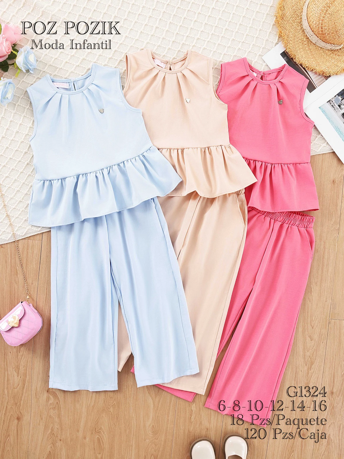Conjunto de Top y Pantalón para Niña-G1324