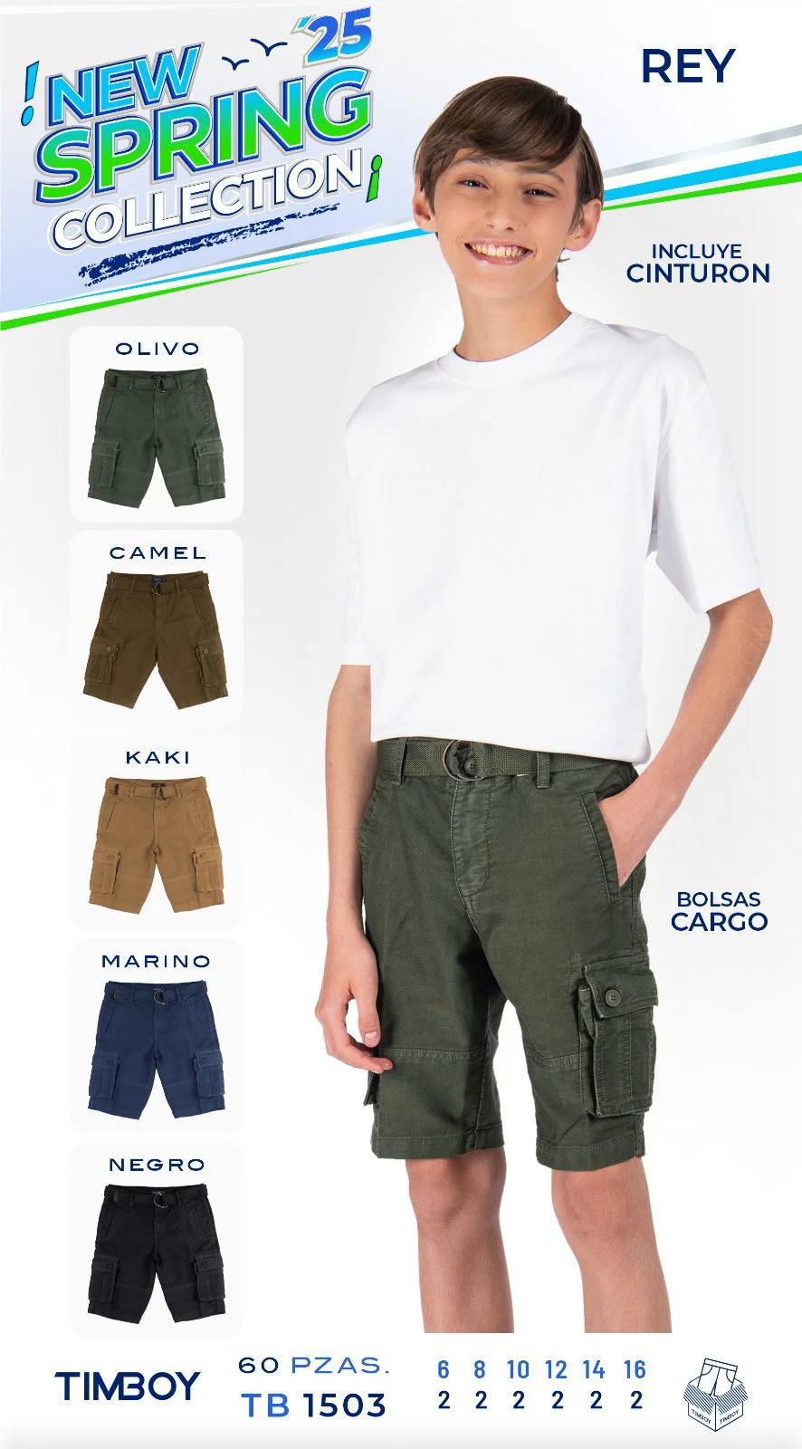 Shorts Cargo REY-TB 1503