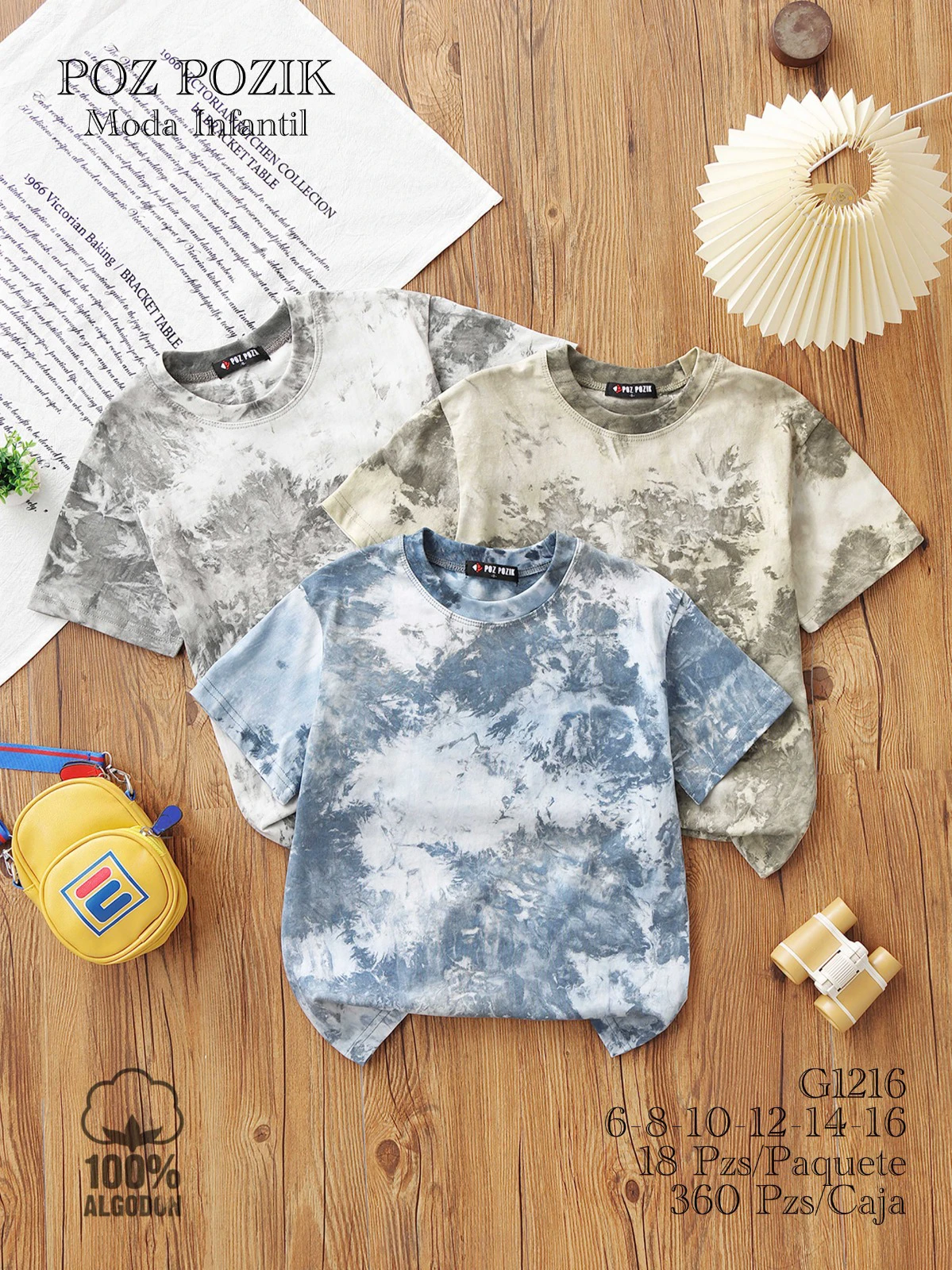 Playeras Tie-Dye para Niños-G1216
