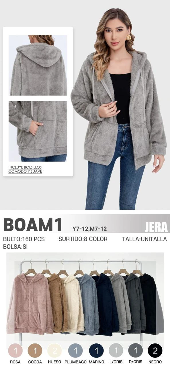 Chamarra de Felpa con Capucha-BOAM1