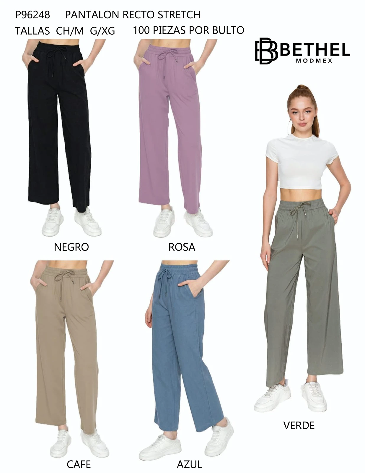 Pantalón Recto Stretch-P96248
