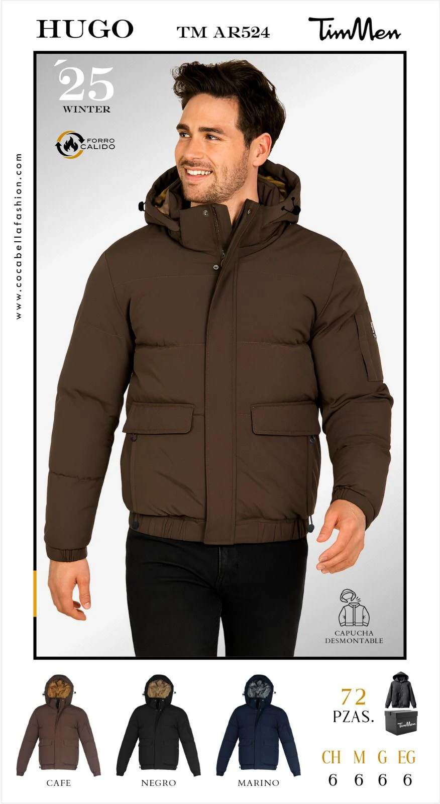 Chamarra de invierno Hugo-TM AR524
