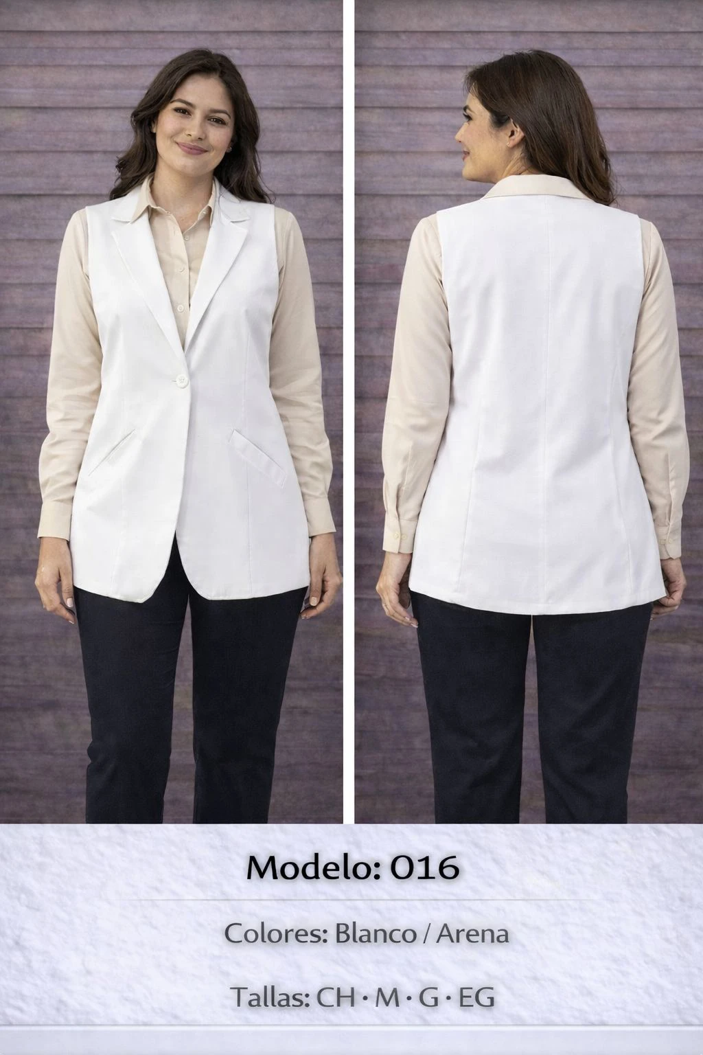 Chaleco Formal para Mujer-016