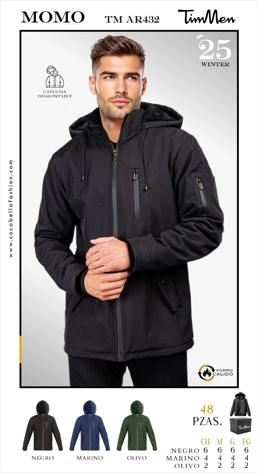 Chamarra Invierno con Capucha Momo-TM-AR432