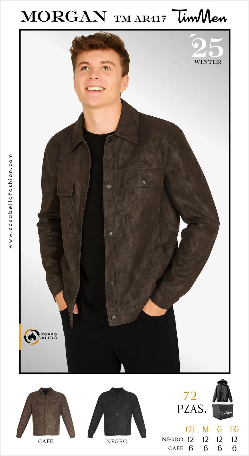 Chamarra casual para hombre  Morgan-TM AR417