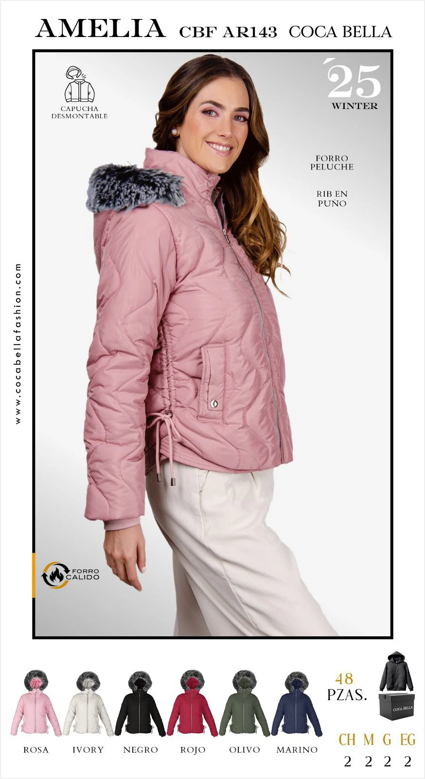 Chamarra Acolchada de Invierno  Amelia-CBF AR143