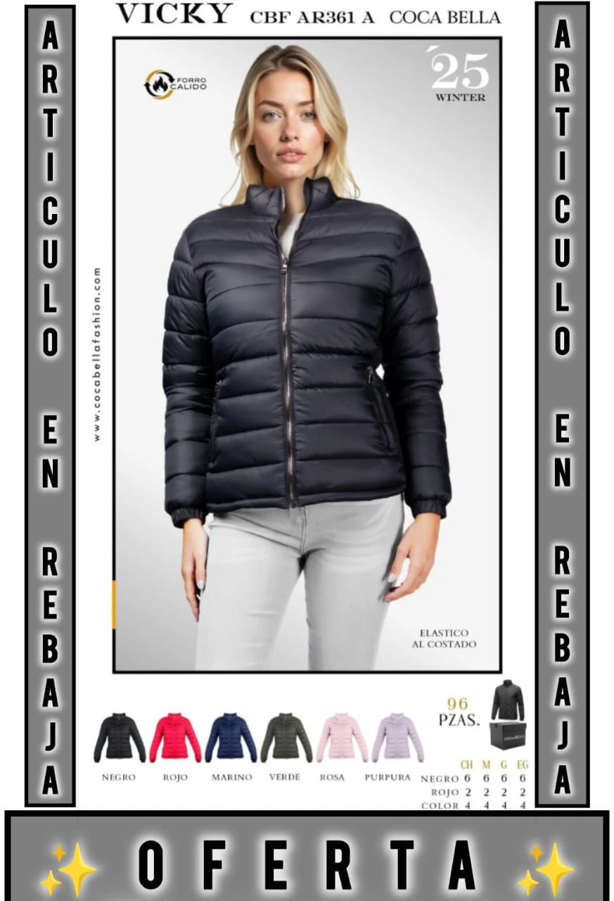 Chamarra Acolchada Mujer Vicky-CBF-AR361- A