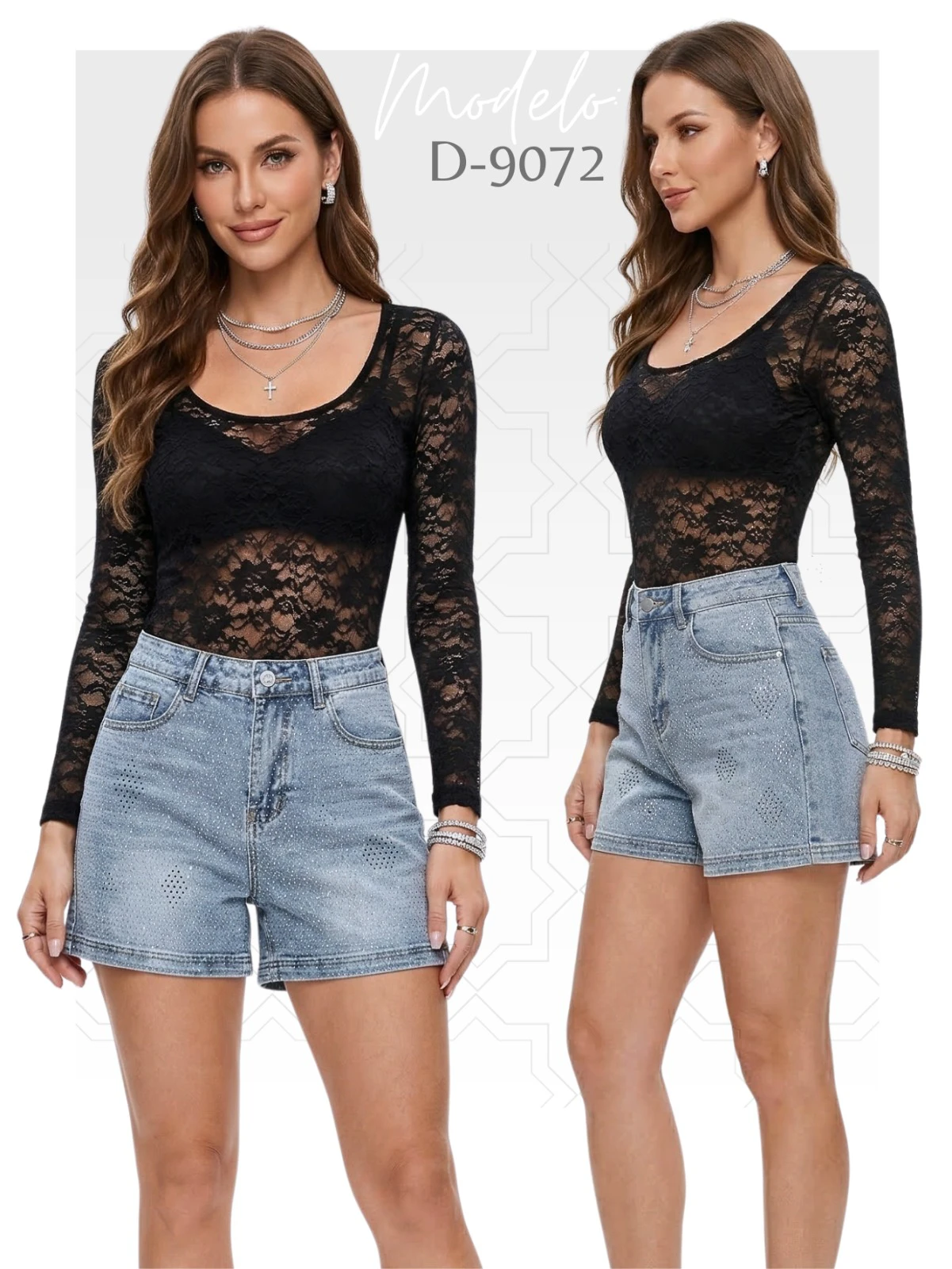 Shorts de Mezclilla-D-9072