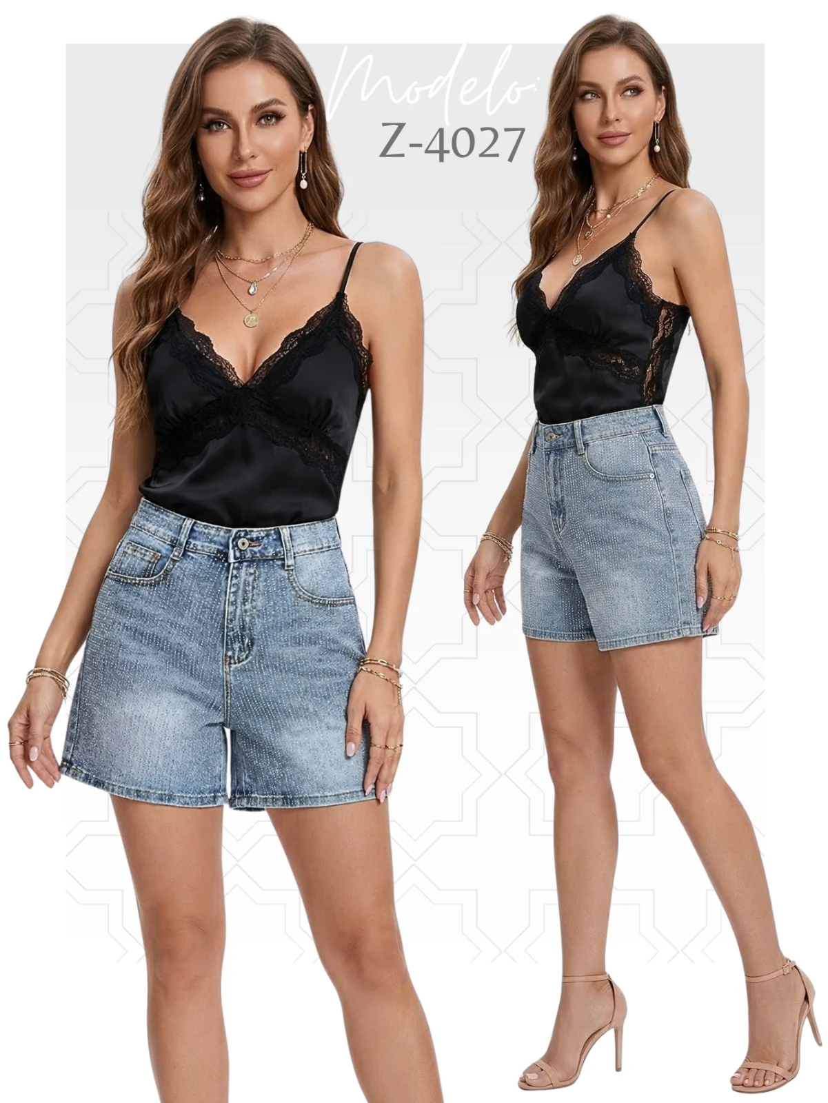 Shorts de mezclilla-Z-4027