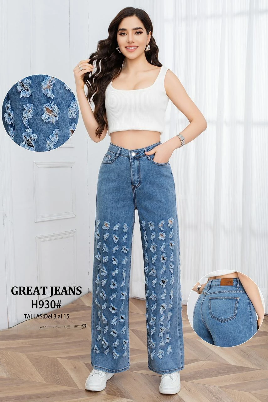 Jeans de corte Holgado Great Jeans-H930