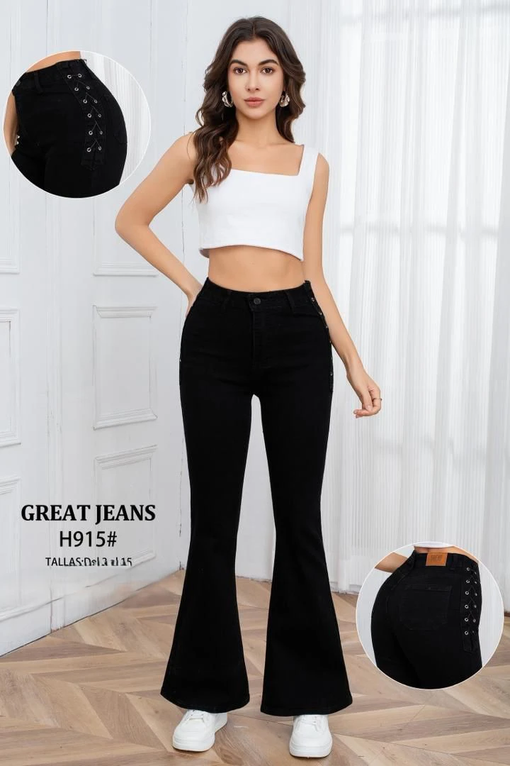 Jeans acampanados-H915