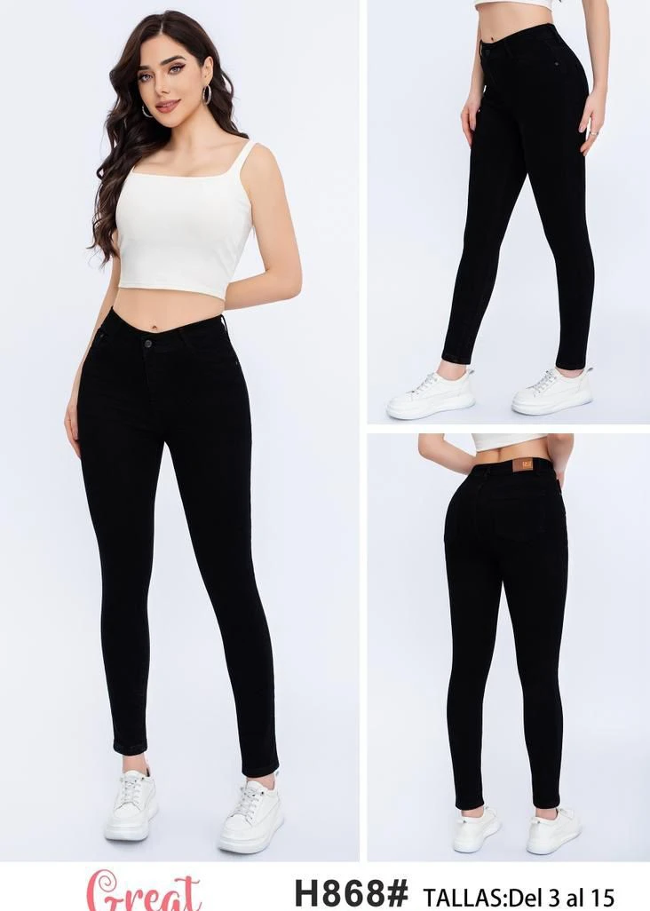 Jeans de Mujer Corte Skinny-H868