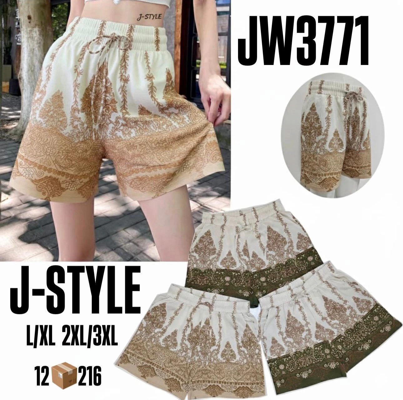 Shorts estampados-JW3771