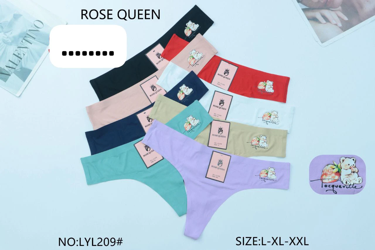 Tanga de mujer con estampado de oso-LYL209
