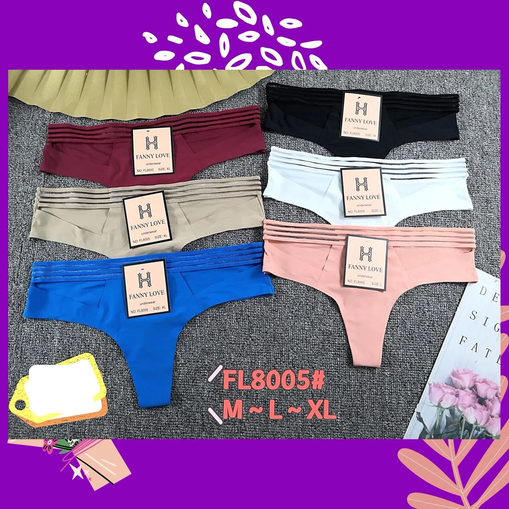 Tanga Sin Costura-FL8005-0-FL8005