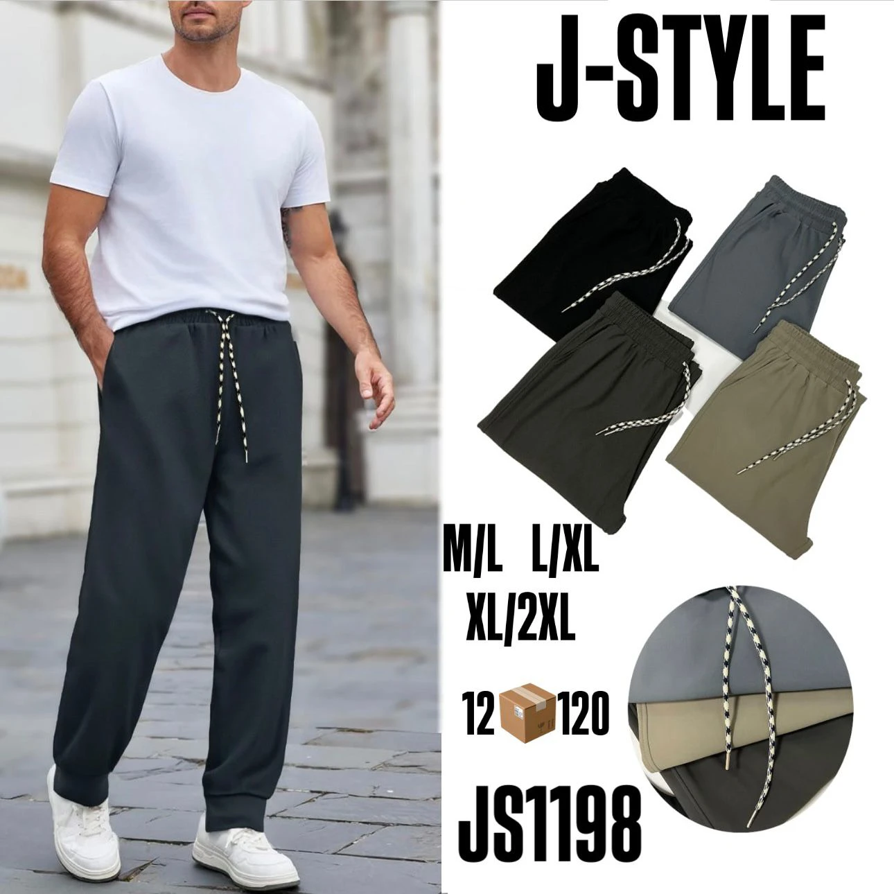 Pantalón Jogger para hombre-JS1198
