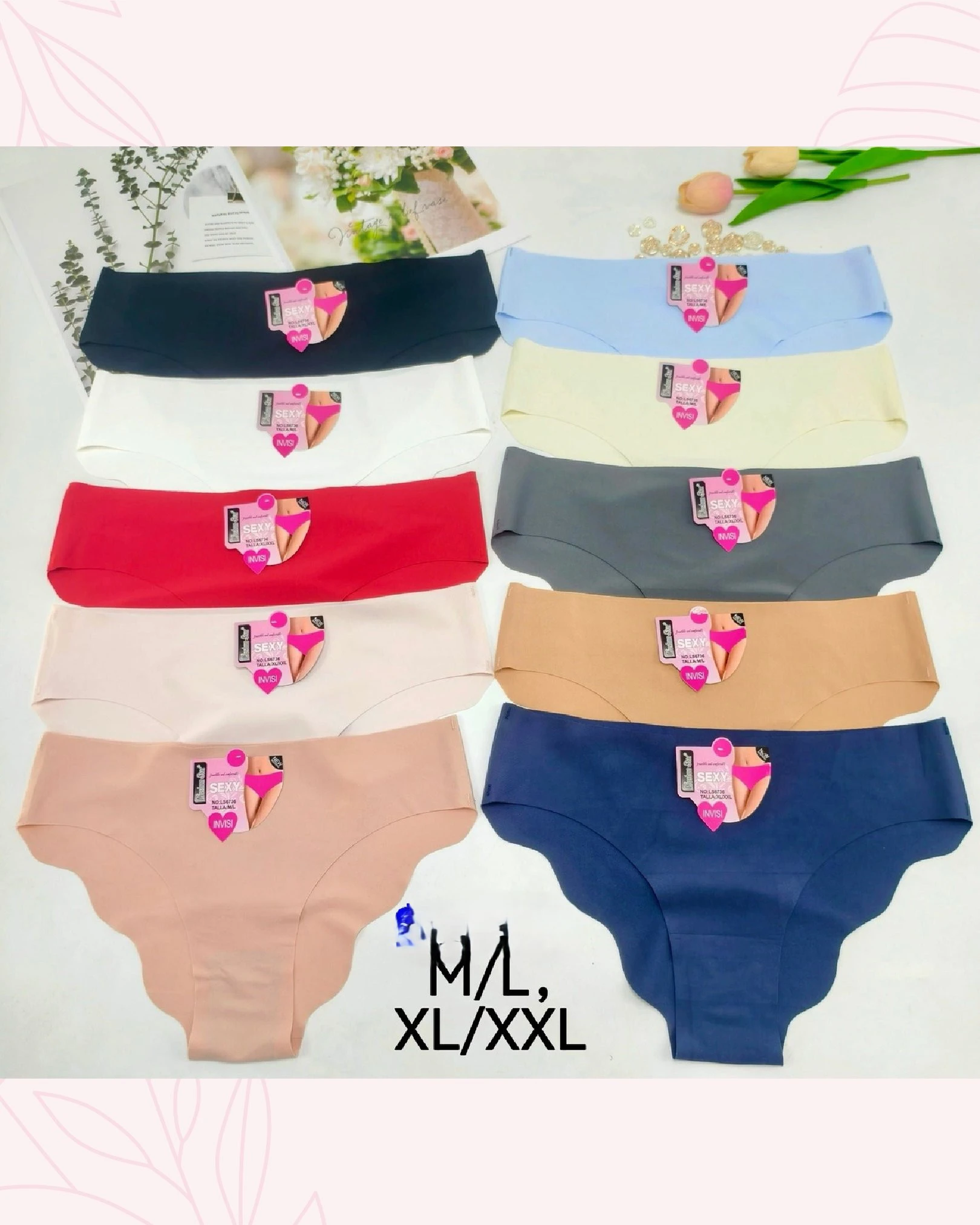 Pantaletas invisibles tipo cachetero-L56736