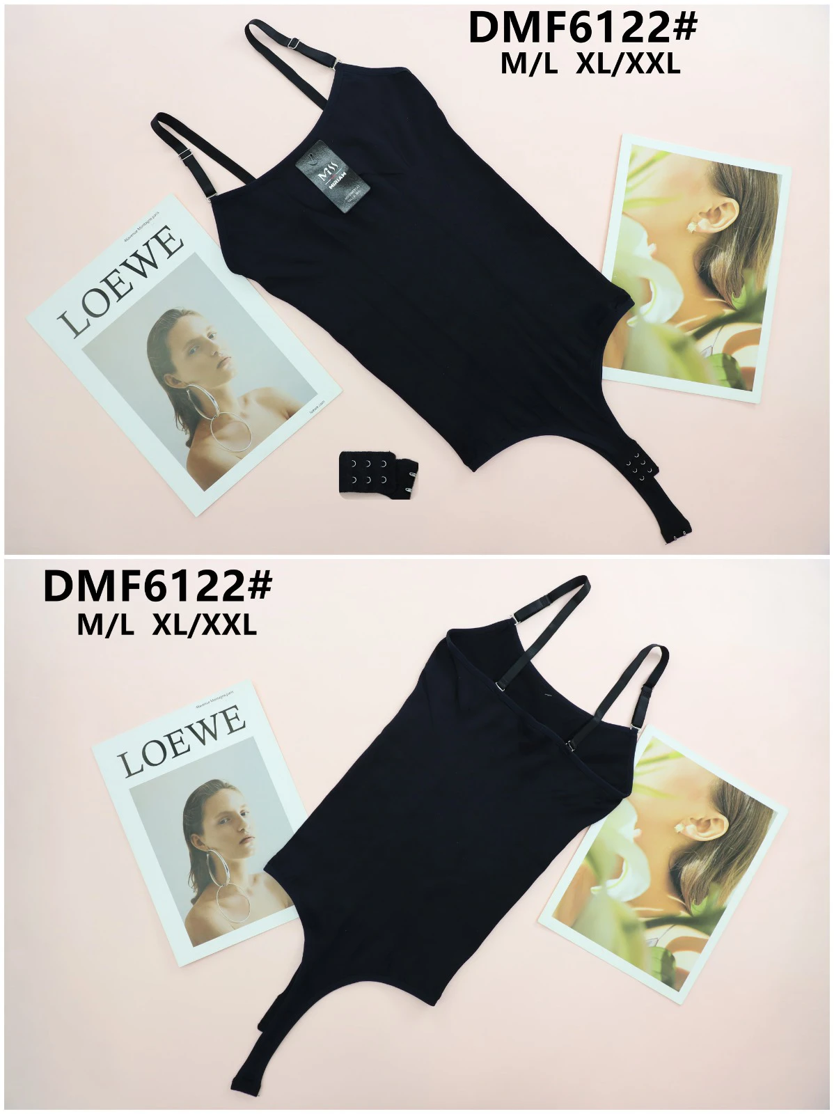 Bodysuit de tirantes ajustable-DMF6122