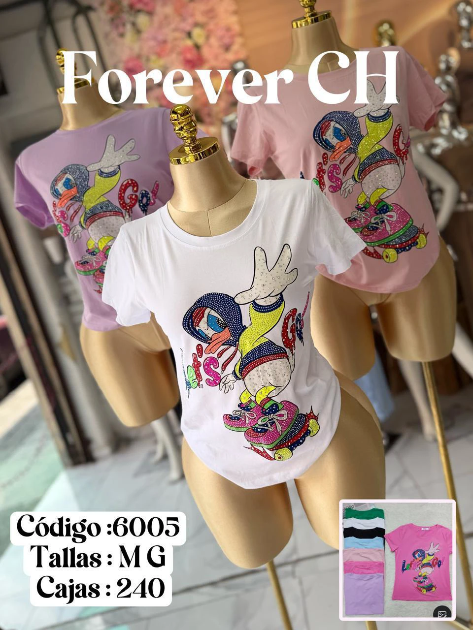 Camiseta con diseño de Donald Duck-6005