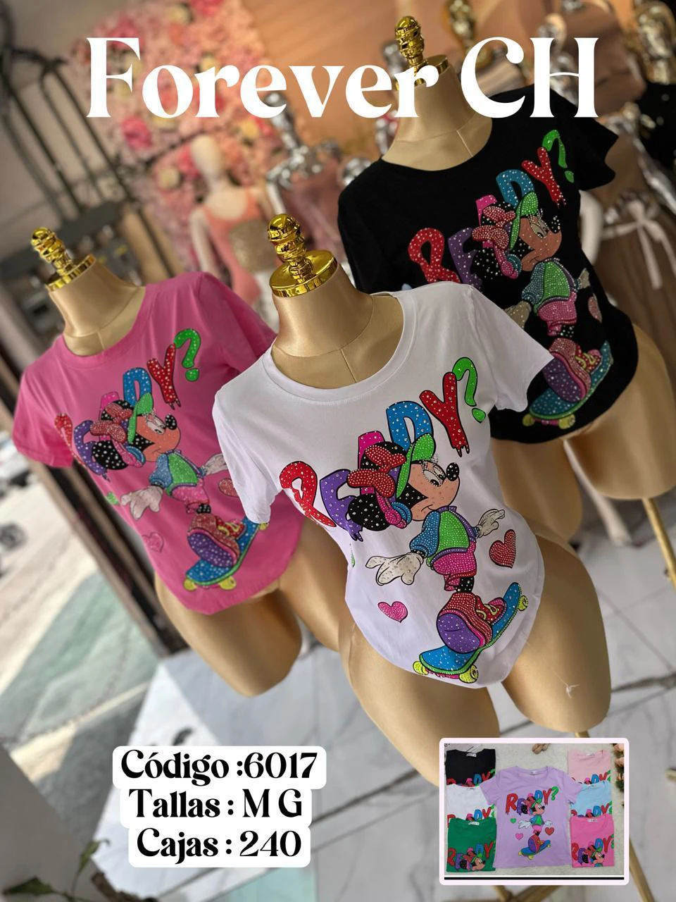 Playera Forever CH Minnie Mouse-6017