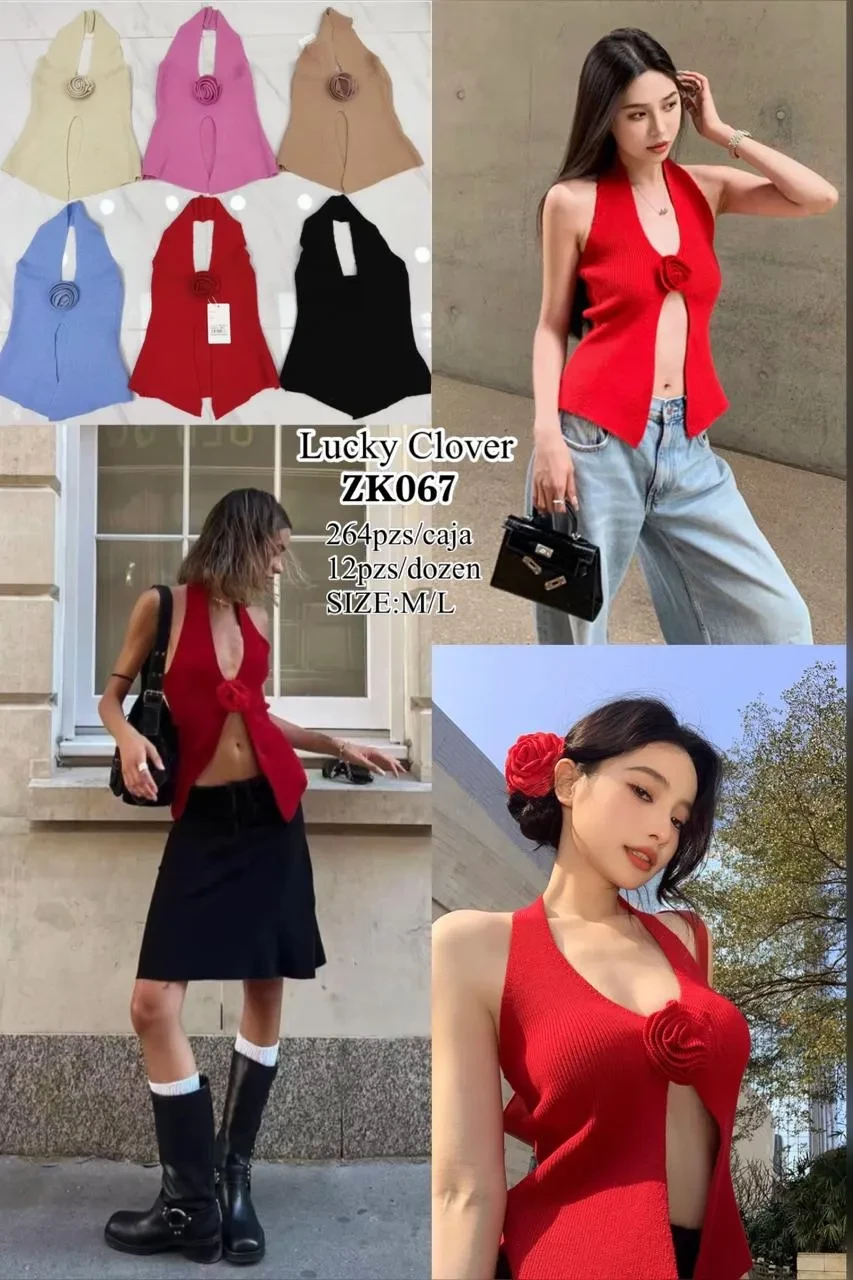 Blusa Sin Mangas Casual-ZK067