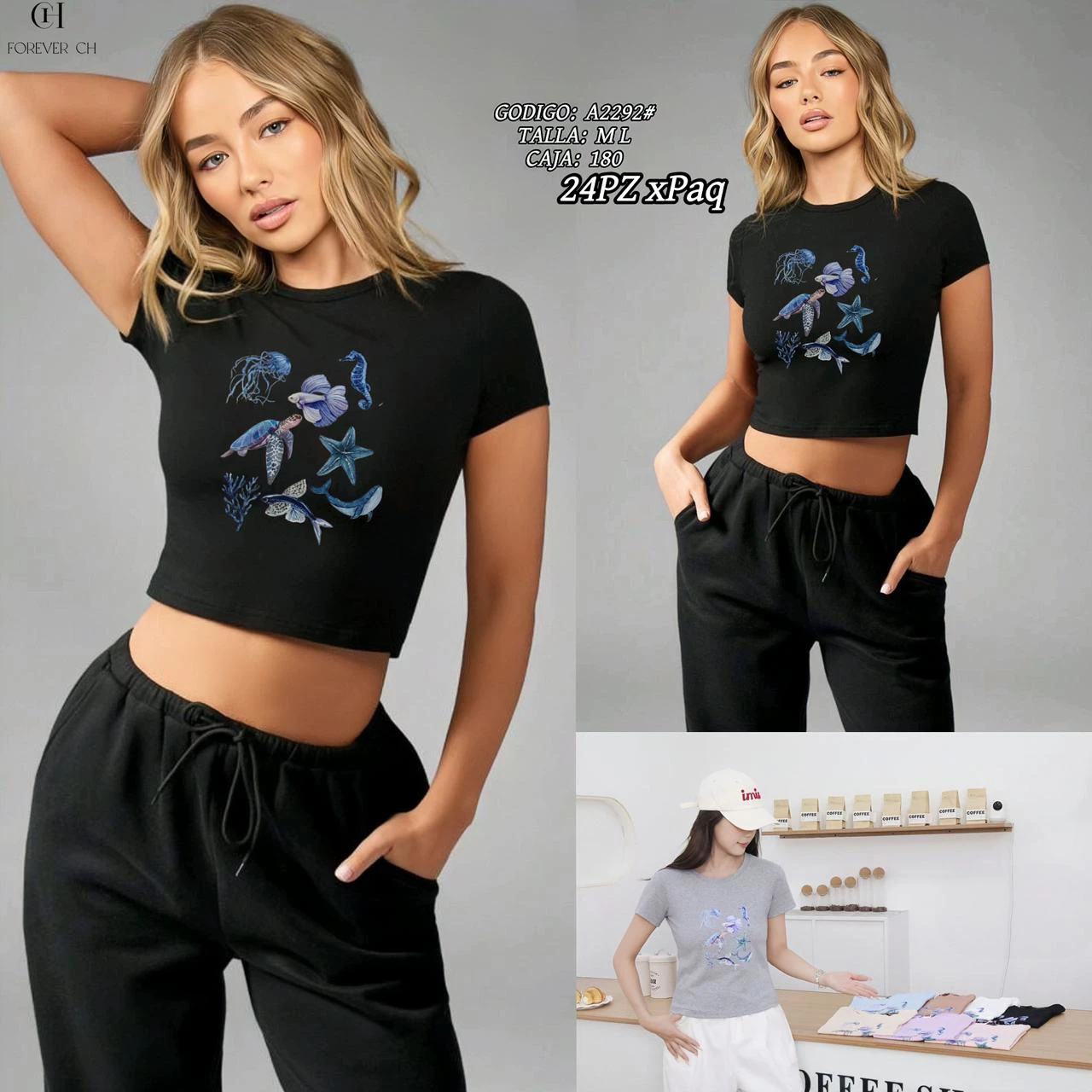 Playera con Estampado Marino-A2292