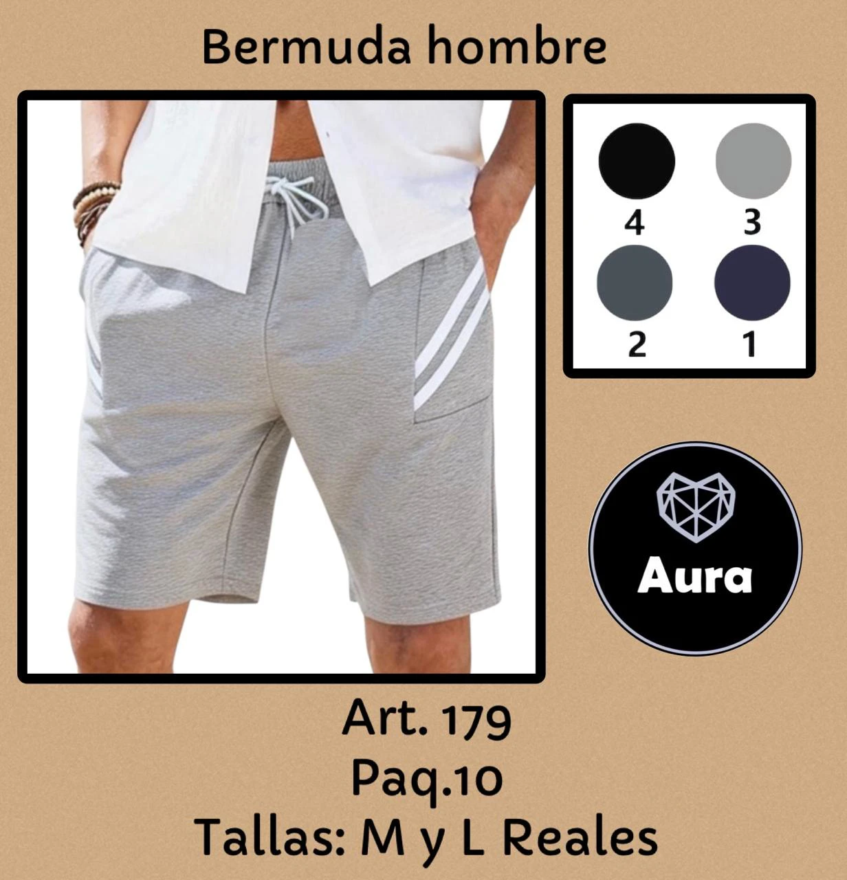 Bermuda deportiva para hombre-179
