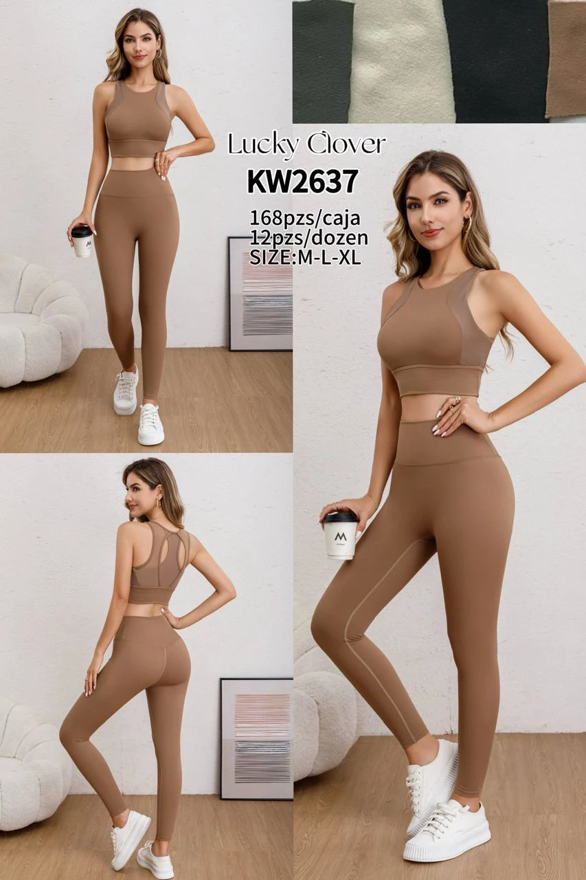Conjunto deportivo de top y leggings-0-KW2637