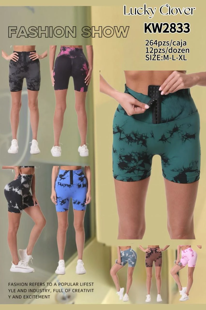 Shorts deportivos con fajilla-KW2833