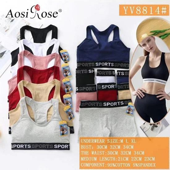 Conjunto de ropa interior Aosi Rose-YV8814