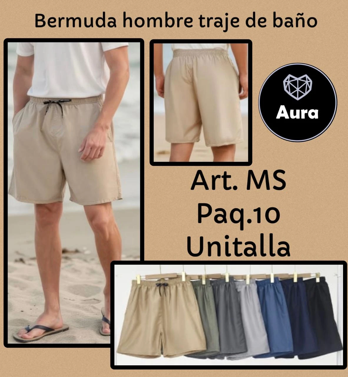 Bermuda de Baño para Hombre-MS