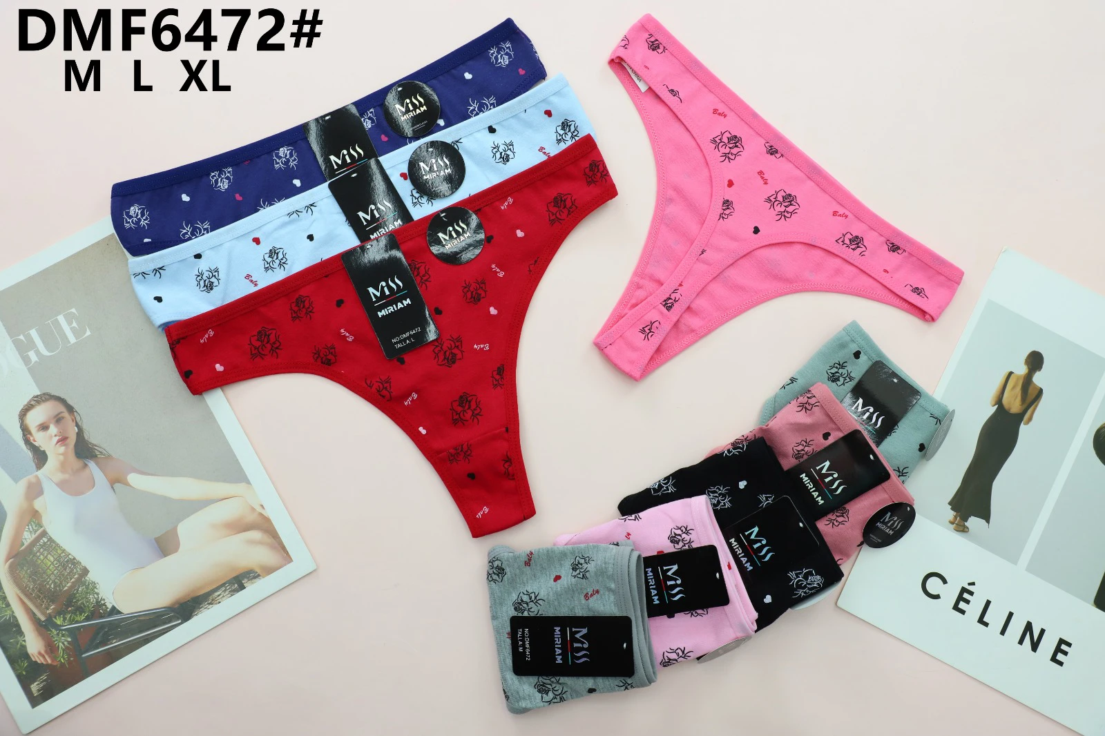 Tangas estampadas de mujer-DMF6472