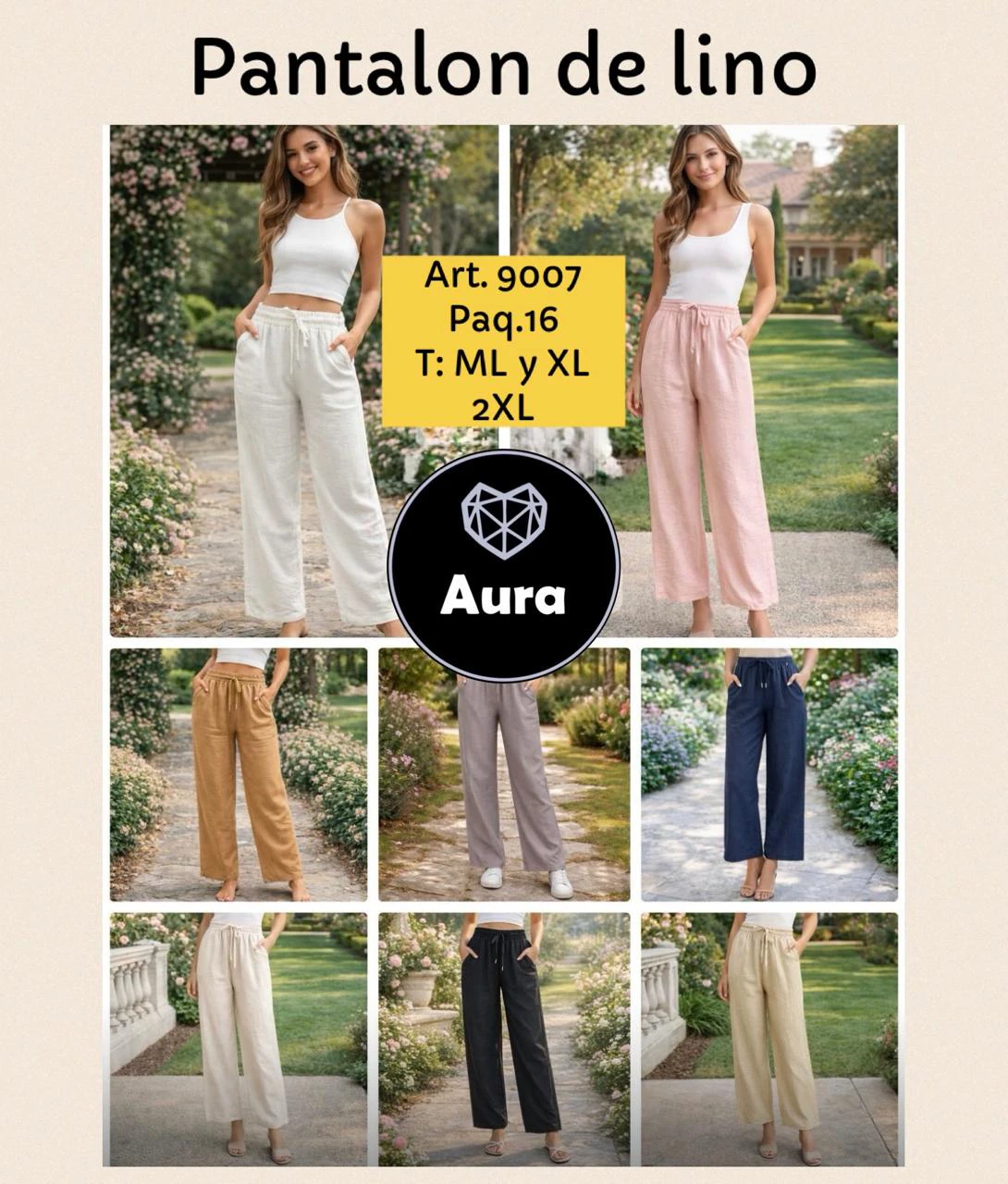 Pantalones de lino-9007