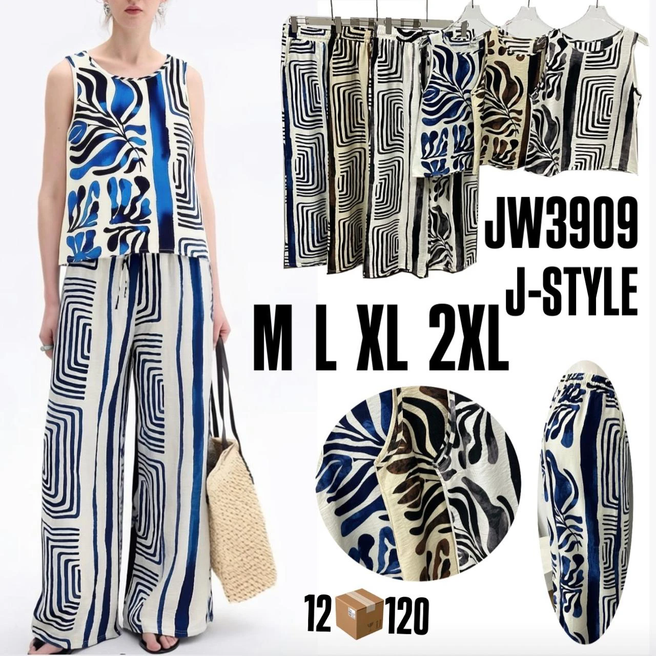Conjunto de Top de Sisas y Pantalón-JW3909