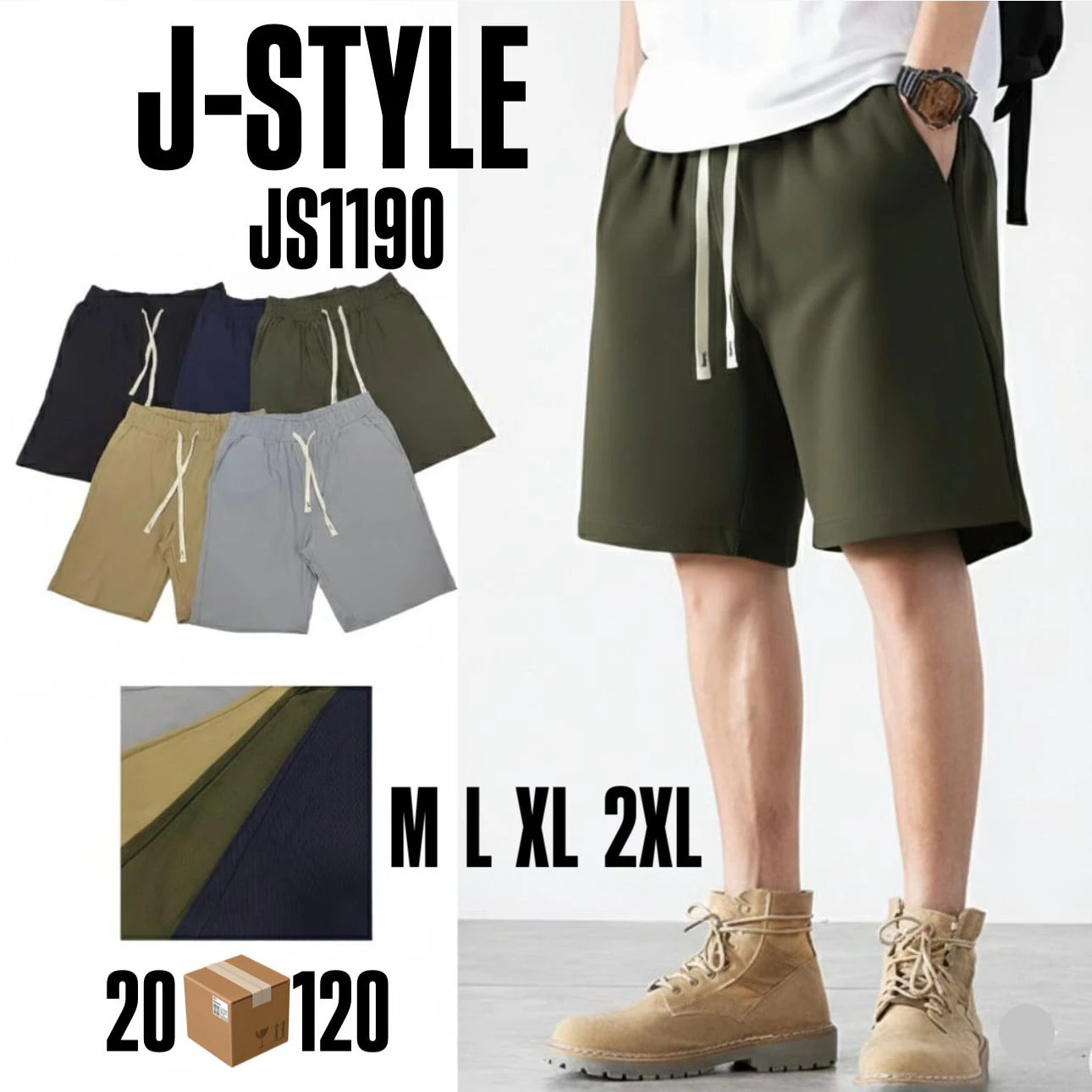 Shorts deportivos de hombre-JS1190